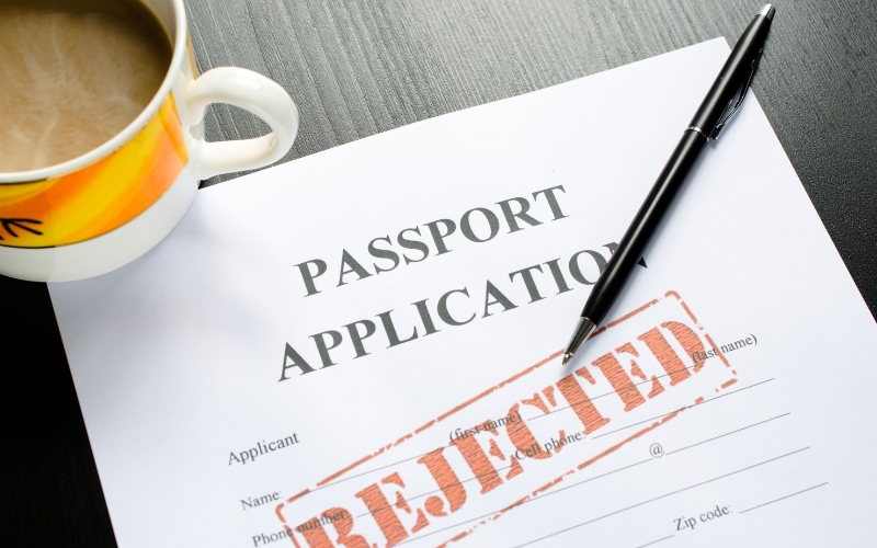 passport application rejection reason